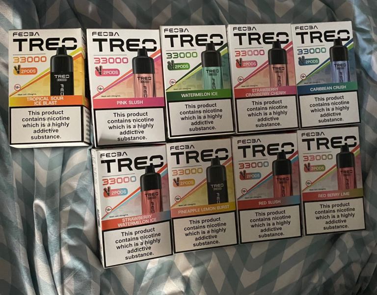 TREO FEOBA RECHARGEABLE VAPES 33,000 Puffs BRAND NEW