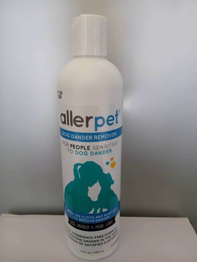 Allerpet Dog Dander Remover, Dog Allergy Prevention in a bottle expires 11/2028