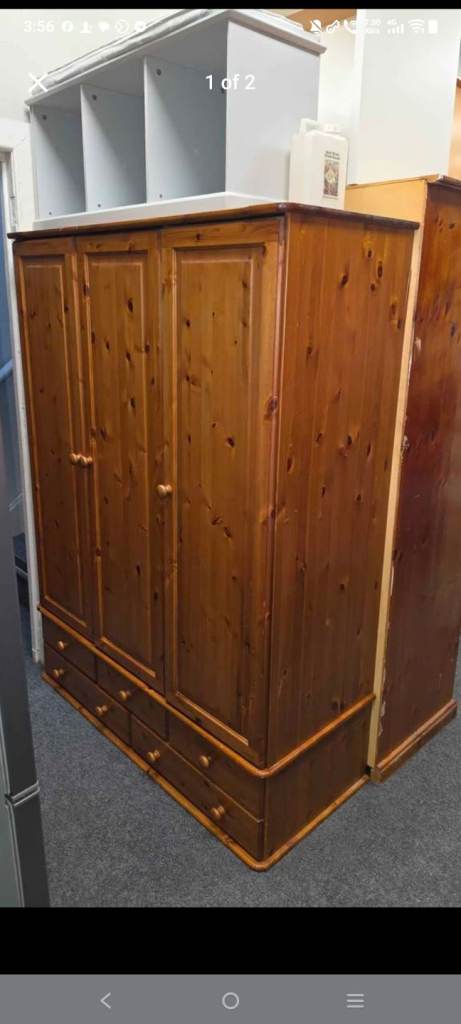Pine triple wardrobe £120