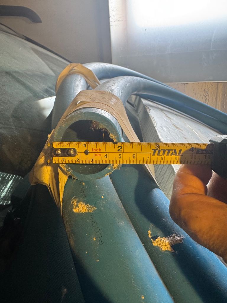 10m Aprox  50 mm mdpe water pipe 