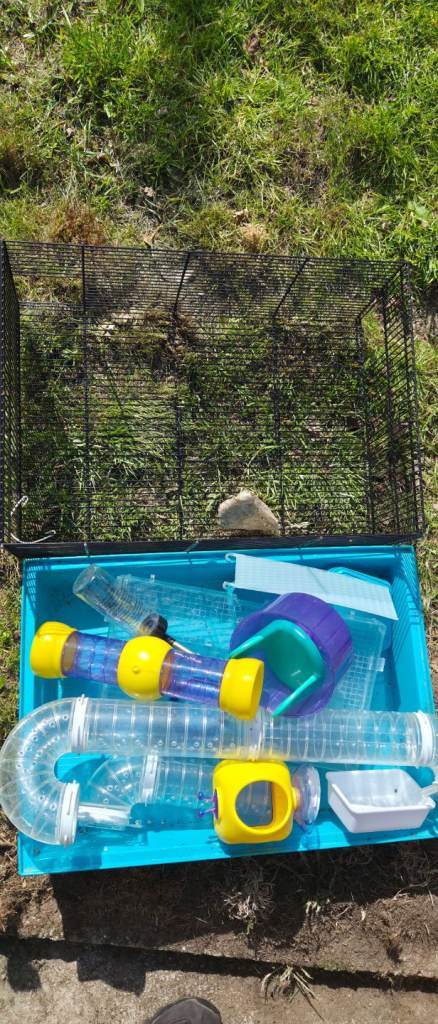 Hamster cage and accessories 
