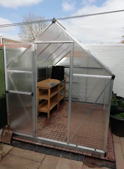 Outdoor Walk-In Aluminium Greenhouse | Polycarbonate Garden Grow House with Weatherproof Frame