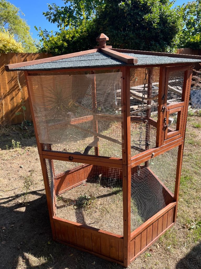 Wooden Bird Cage 