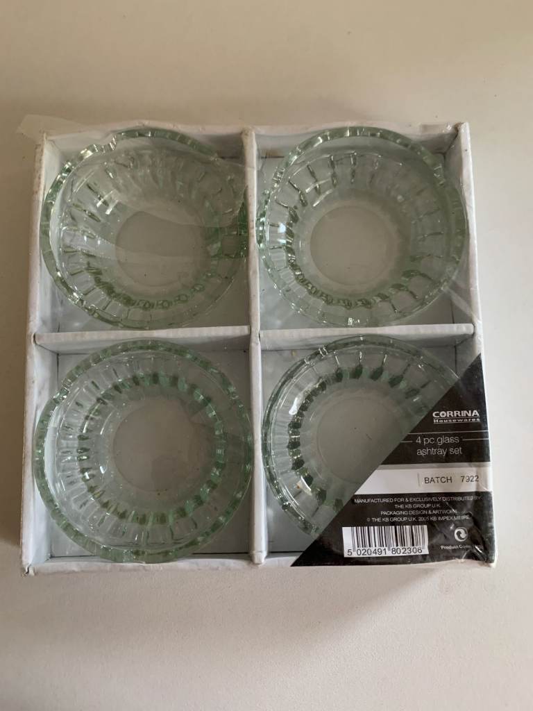 Vintage Corrina Ashtrays set of 4