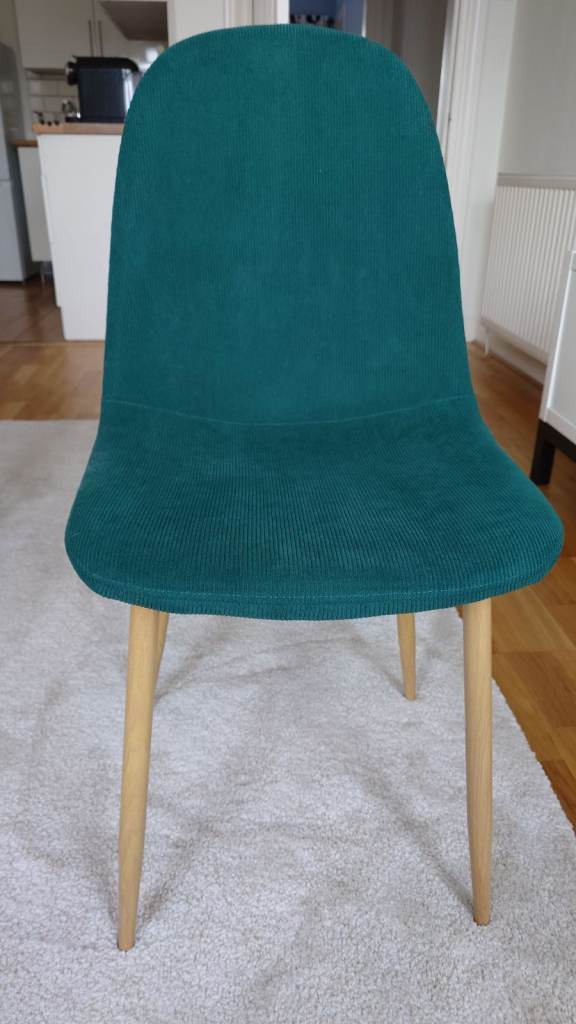 Habitat Beni Corduroy Dining Chair - Green
