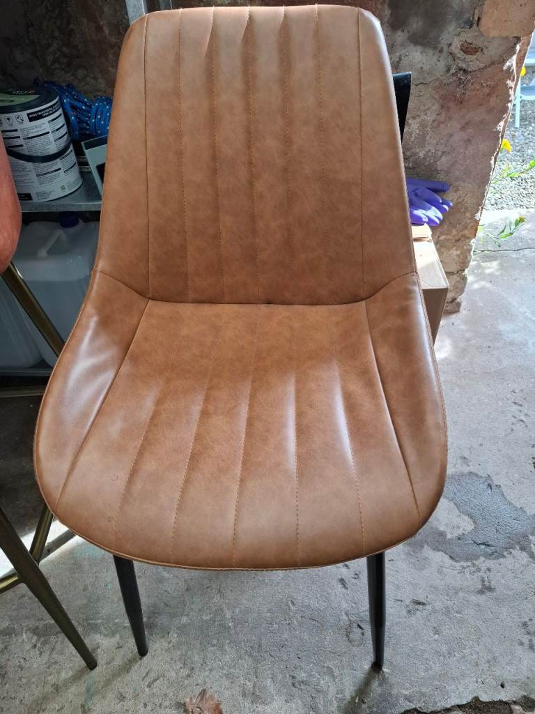 Faux leather chair 