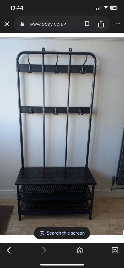 IKEA black coat rack