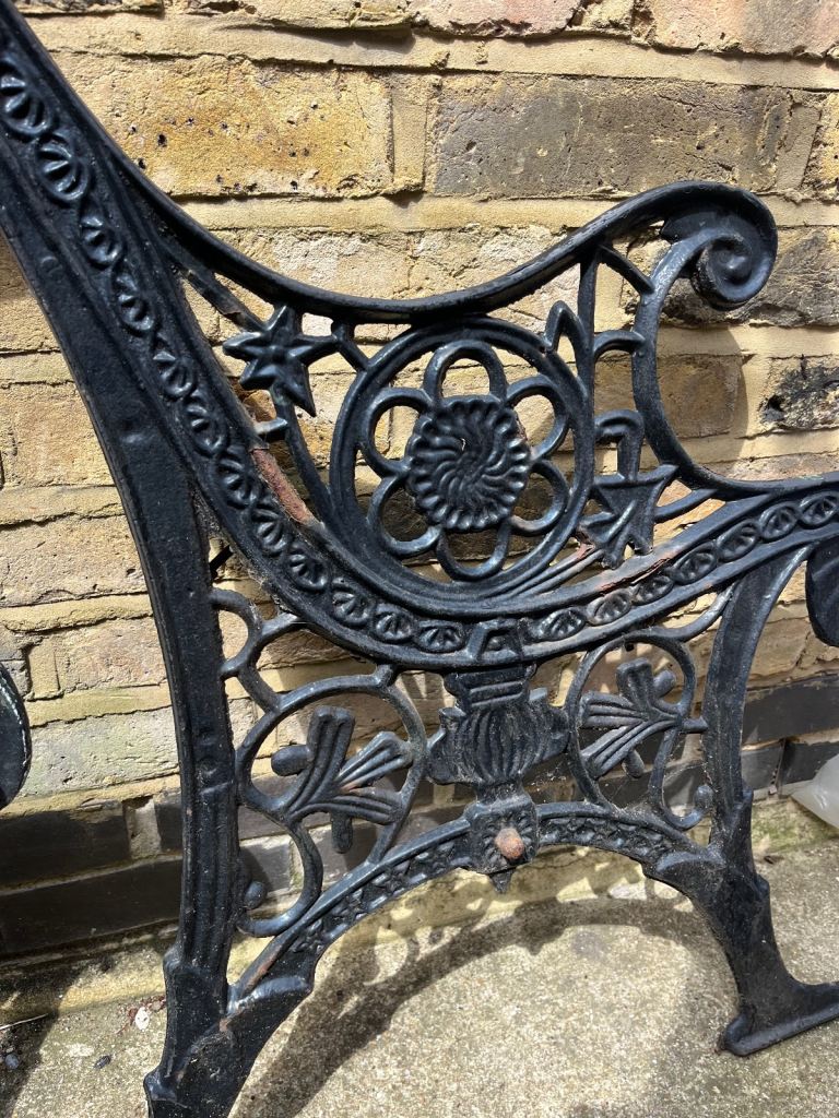 Cast iron bench ends 
