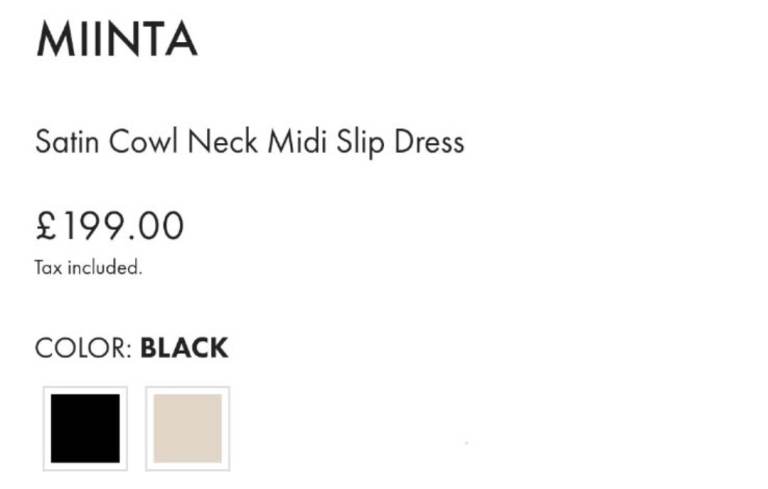 Satin Cowl Neck Midi Slip Dress
