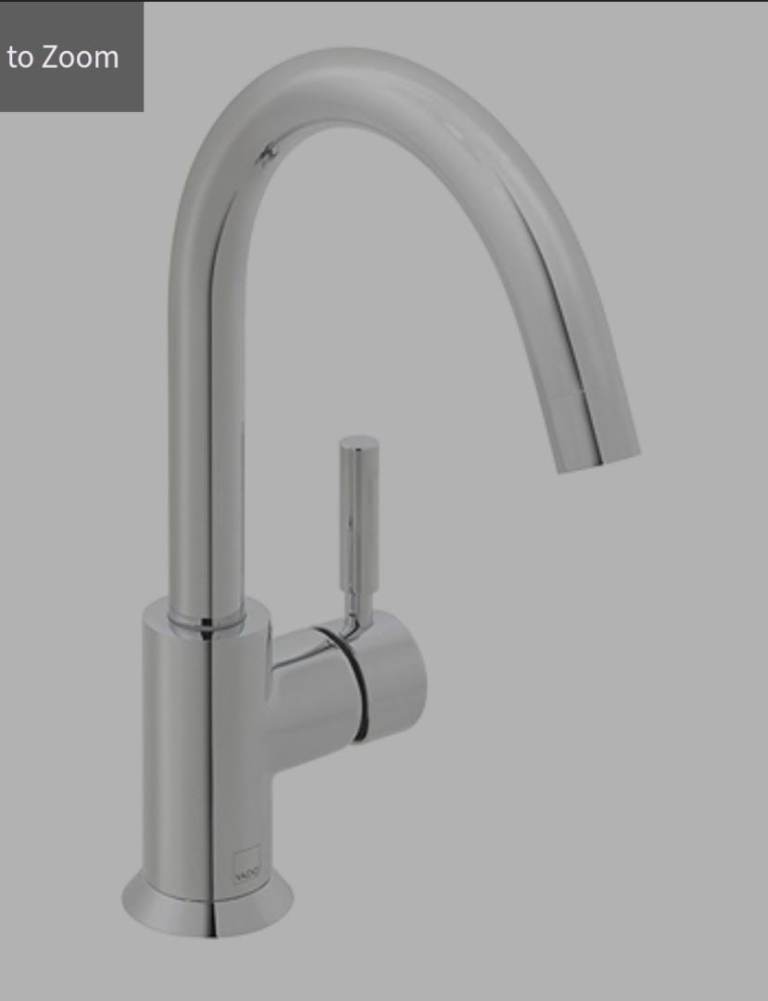 Vado Chrome Kitchen Utility Mono Mixer Tap With Swivel Spout Stick Handle