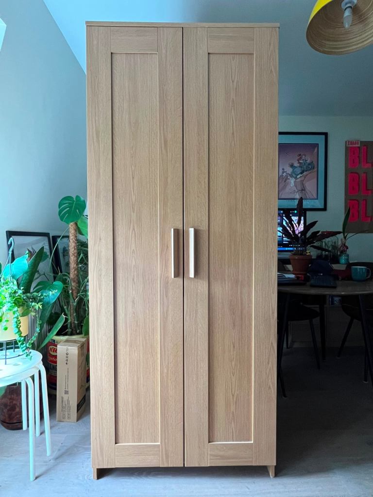 Double Wardrobe in Oak-Effect Finish