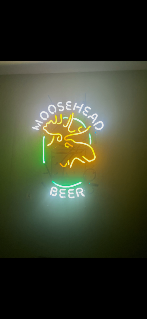 Moose head lager neon sign from US 