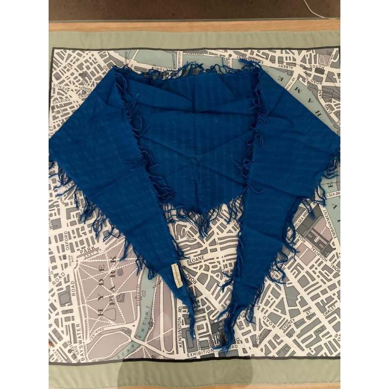 Balenciaga scarf - cobalt blue