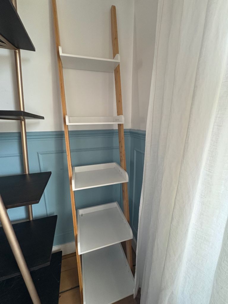 2x leaning shelves from Futon Company