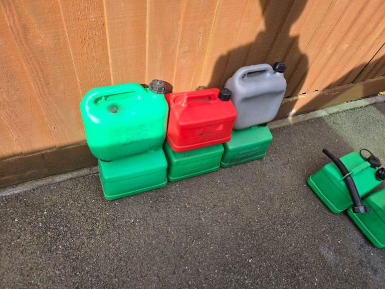 Petrol Plastic Can - Good Condition 