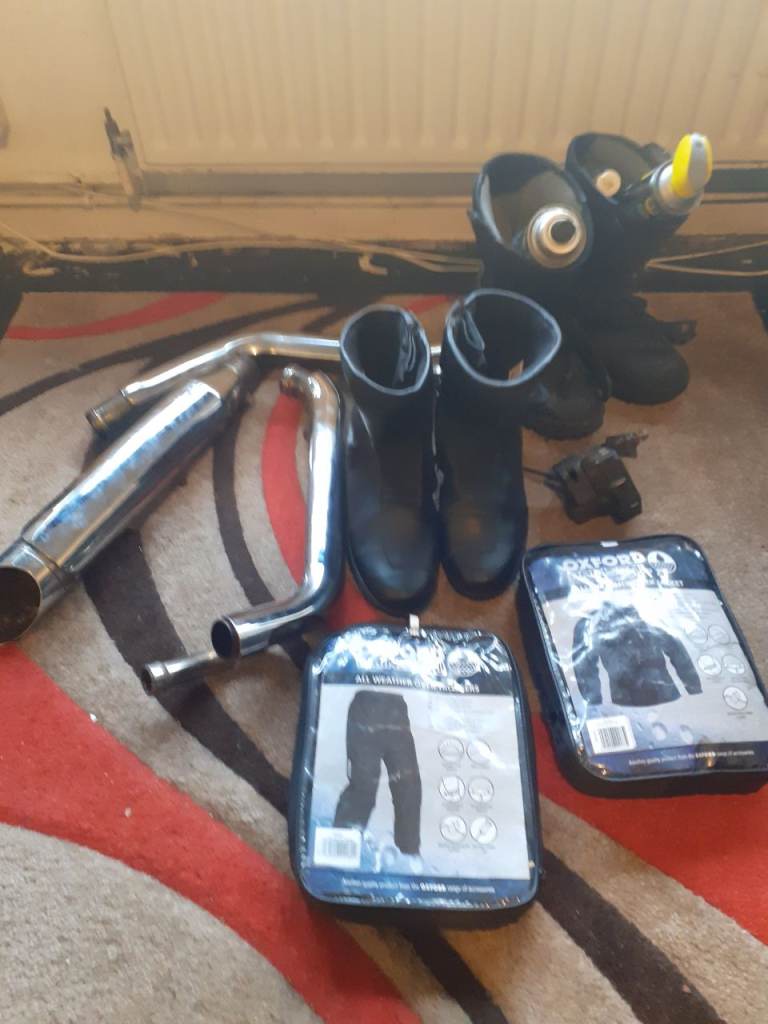 Job lot bike stuff size 10 boots 