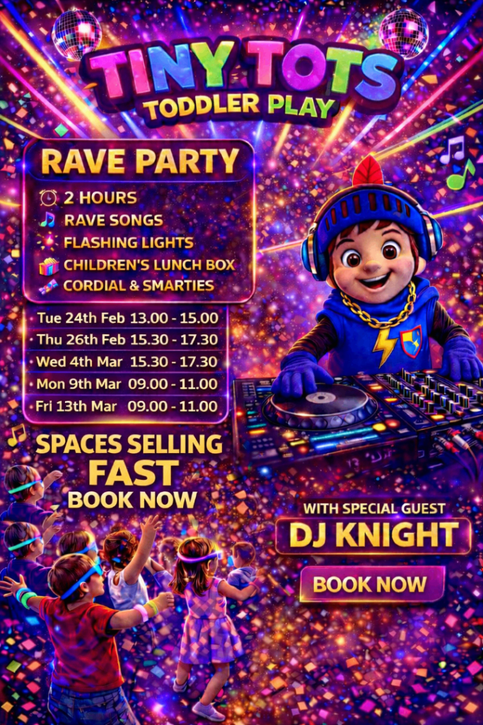 Toddlers rave and play