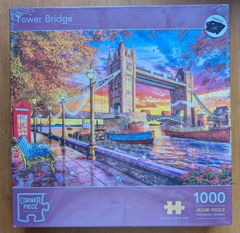 Tower Bridge -CORNER PIECE 1000 PIECE JIGSAW PUZZLE - SEALED BNIB 
