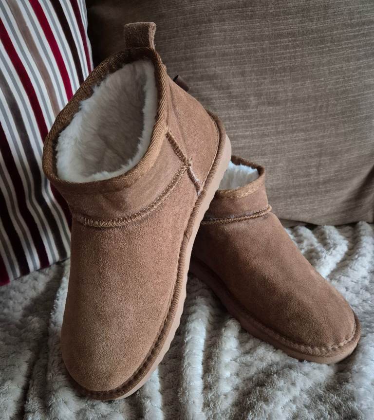 Totes ankle boot slippers 