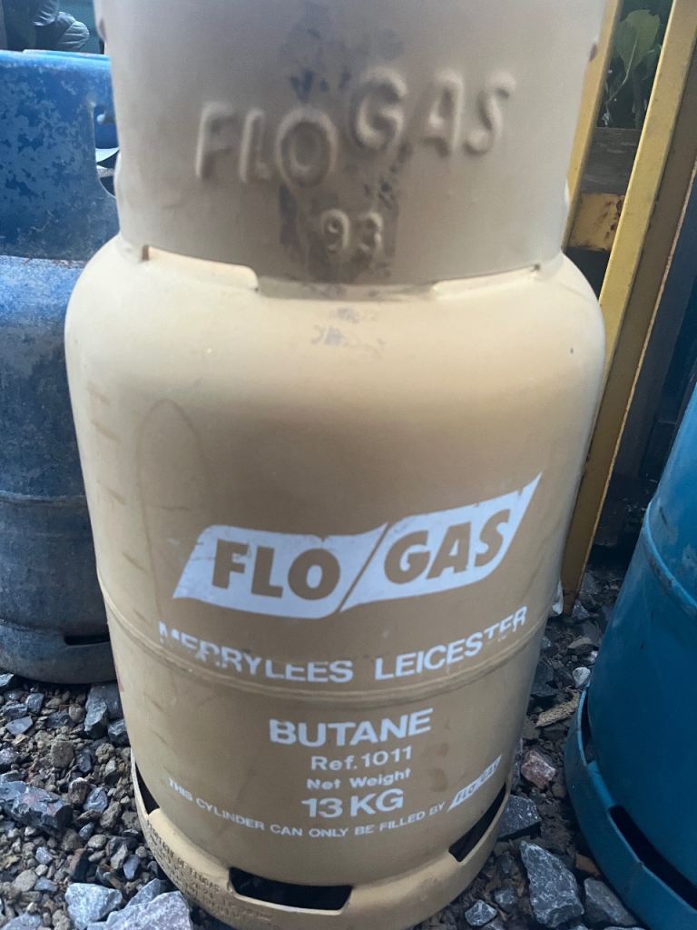 Butane gas bottle - 75% full 