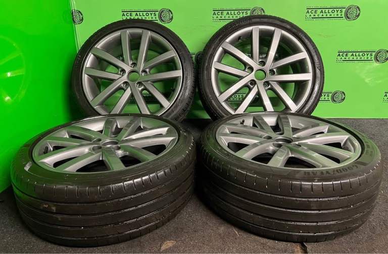  *REFURBISHED* VW GOLF GTD VANCOUVER 18” 5x112 ALLOY WHEELS + GOOD TYRES CADDY