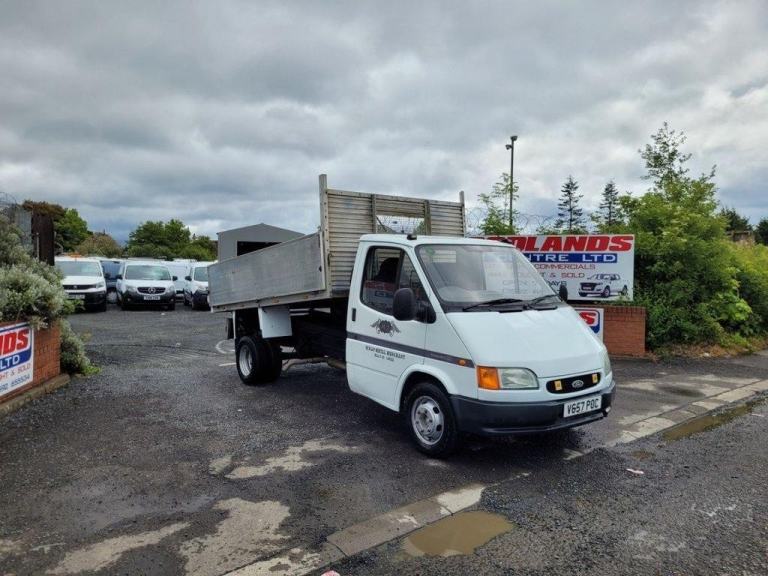 2000 ON V PLATE FORD TRANSIT 190 LWB 2500CC DIESEL TIPPER PICK UP 92K NO VAT