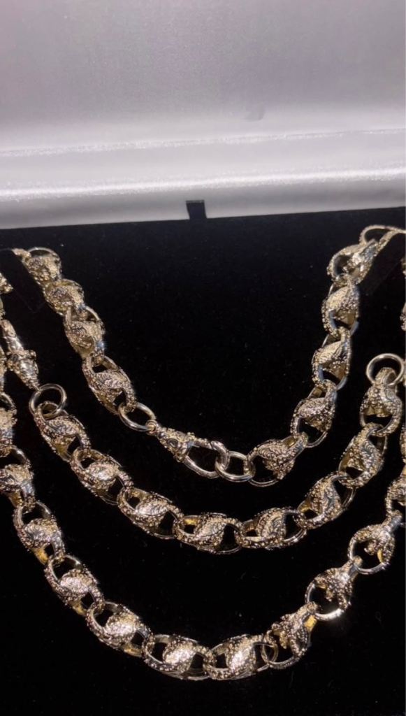 9ct Gold Filled Tulip Belcher 13mm Chain and Bracelet 