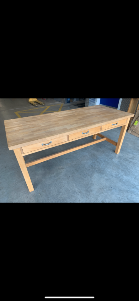 Habitat Olivia solid beech kitchen dining Room table - part of the freestanding kitchen