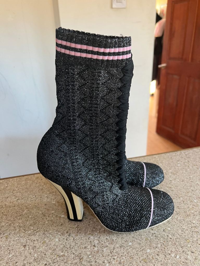 Worn once Fendi Rockoko Socks Boots 38EU/5UK