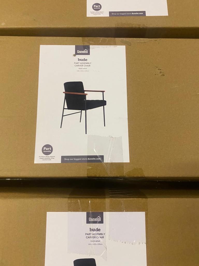Suede Bude Dunelm dining chairs 