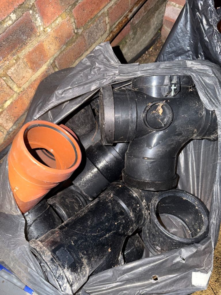Assorted Drainage Pipes and Fittings – Good Condition