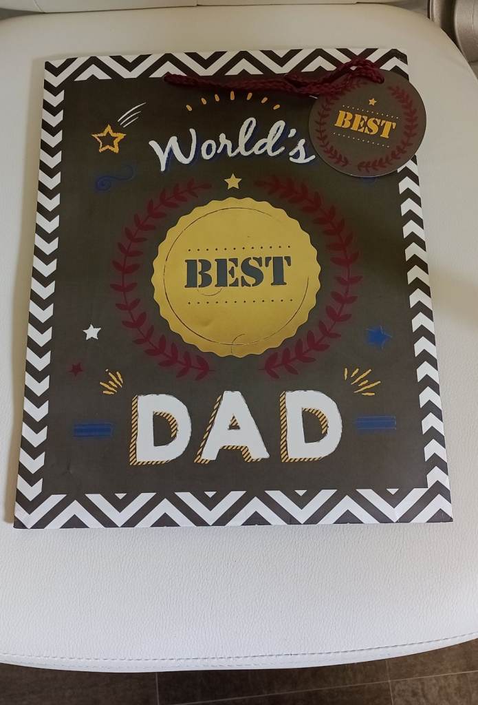 GIFT BAG 'WORLD'S BEST DAD' NEW