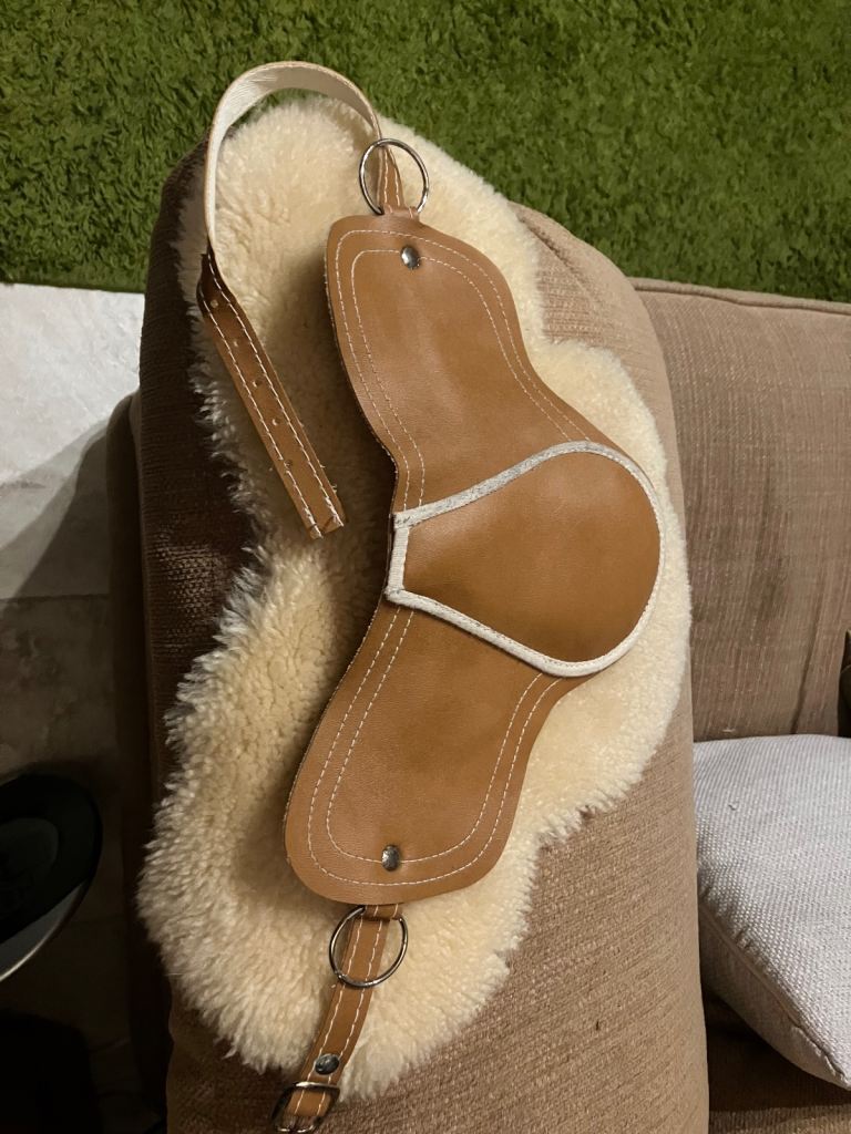 Small rocking horse saddle and bridle