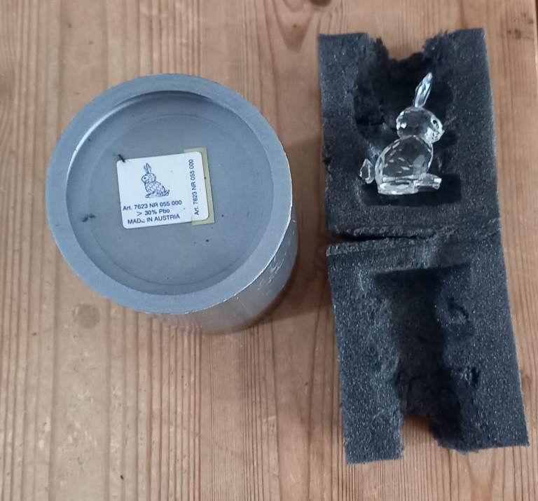 Swarovski Mother Rabbit crystal figurine