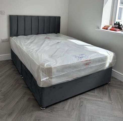 Small Double & Double Size DIVAN Bed Base with Mattress TODAY DELIVERY – Order Now C.O.D 🚚🚛