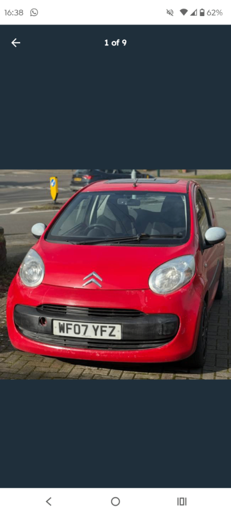Citroen, C1, Hatchback, 2007, Manual, 998 (cc), 3 doors