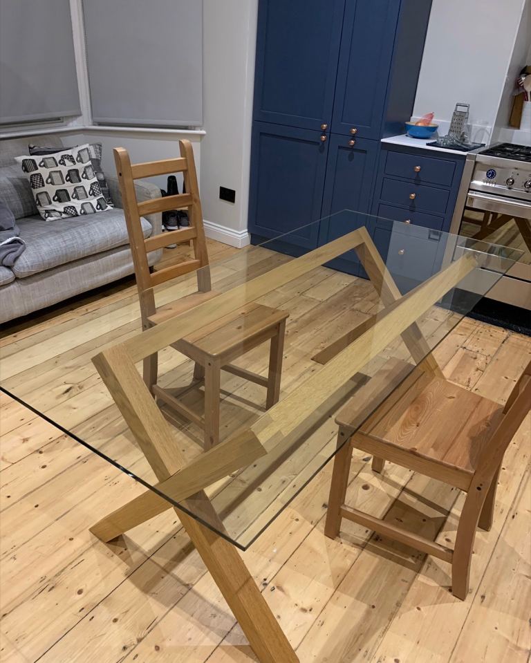 Habitat Glass Table | 180cm x 80cm