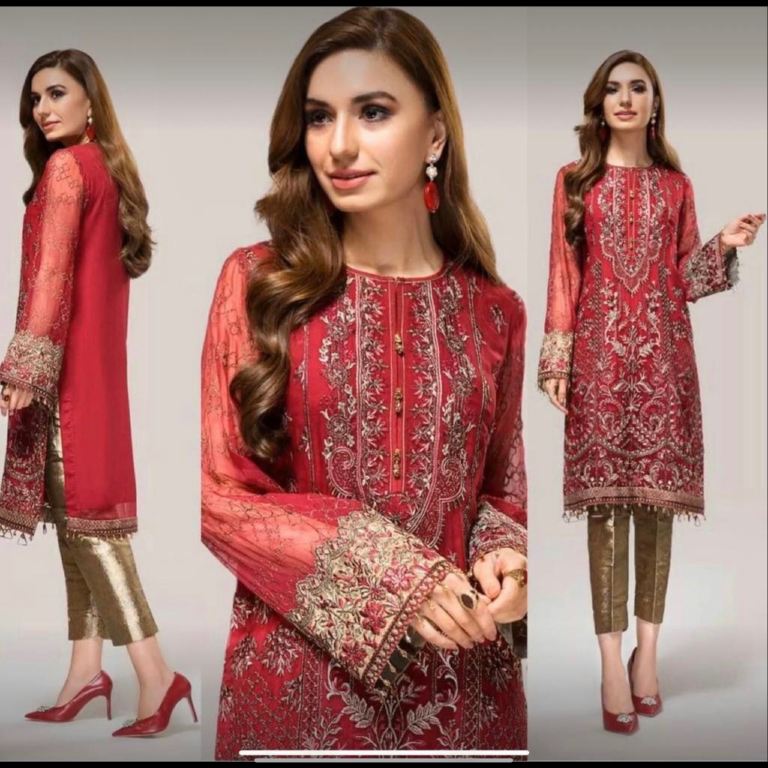 Brand New Baroque suit Original Lux Red Pret Collection