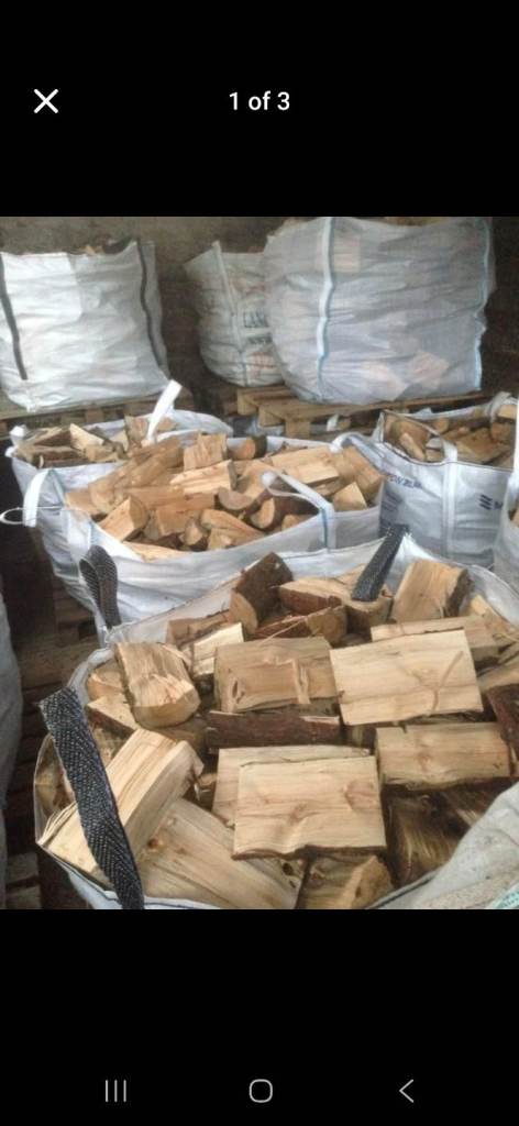 Firewood for sale in bulk bags (fire, fuel, stove, turf, coal)
