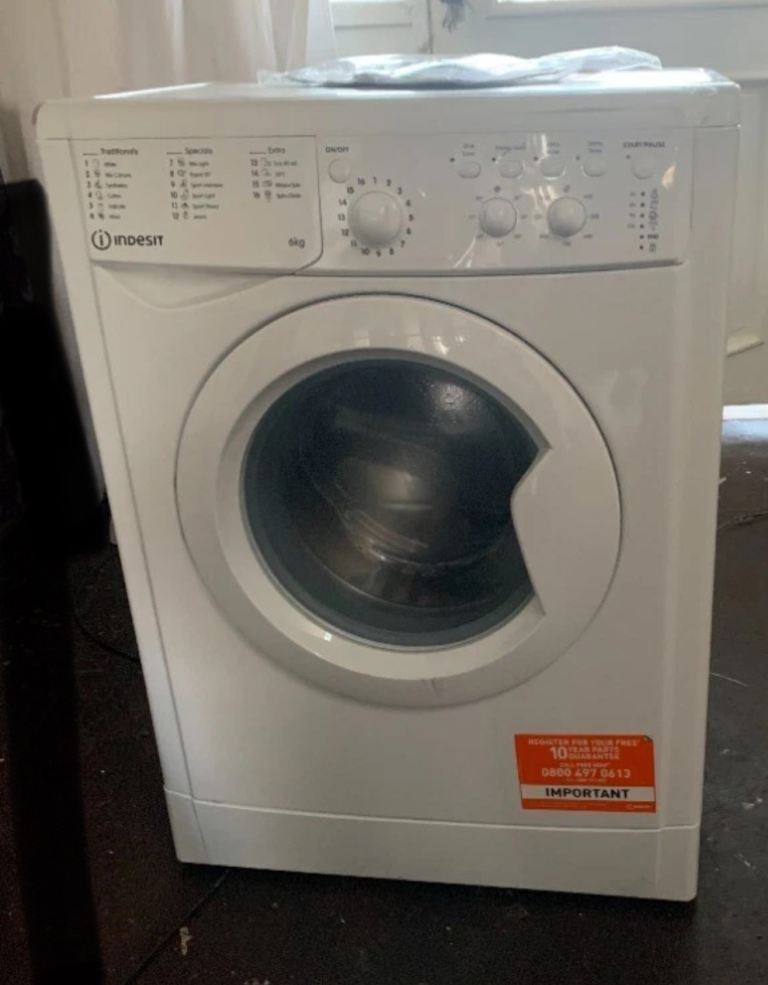Indesit IWSC61251WUKN White Washing Machine 6 KG 1200 Spin 