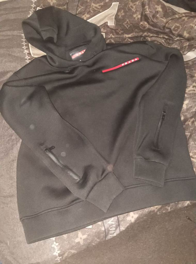 Prada recyclable nylon hoodie