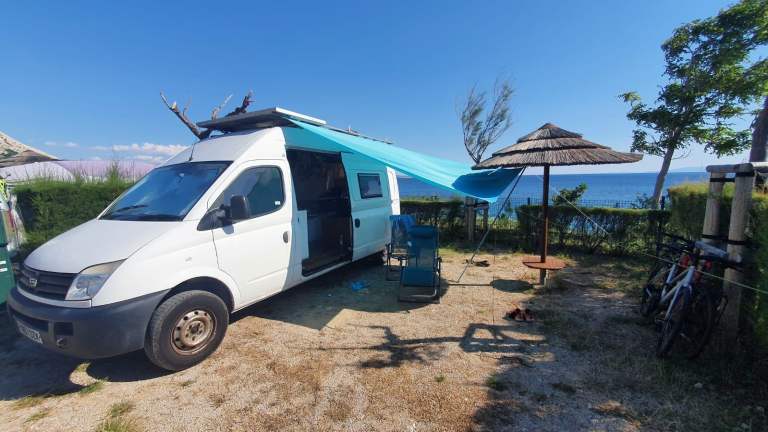 LDV Maxus Campervan | 15+ Features Inc. king bed, solar panel, kitchen dining, & satnav