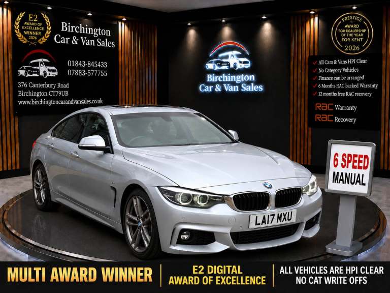 2017 BMW 4 Series 420d 190 M SPORT GRAN COUPE 5 DOOR **MANUAL** VGC RECENT FULL SERVICE  COUPE Di...