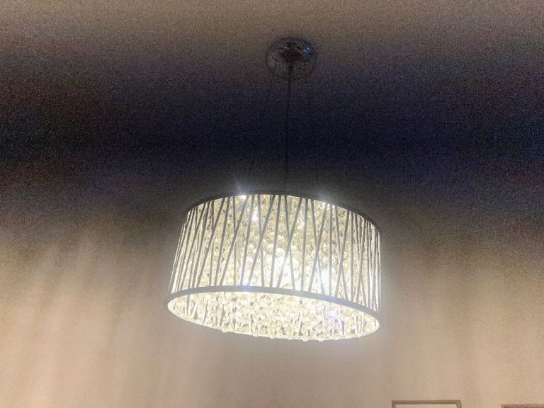 Glass chandelier 
