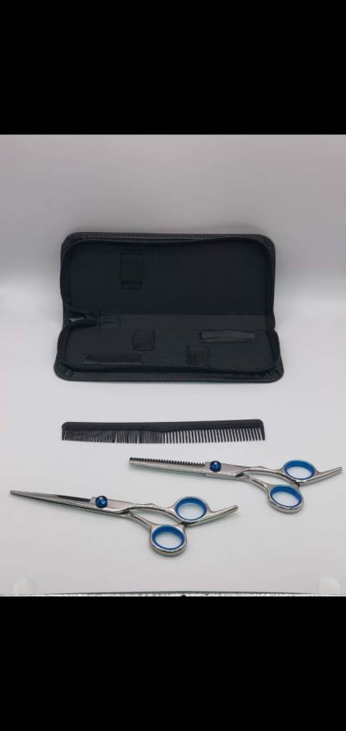 Kyraton Professional Hair Scissors Set - Cutting & Thinning Shears + Case