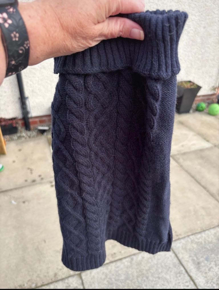Dog jumper navy