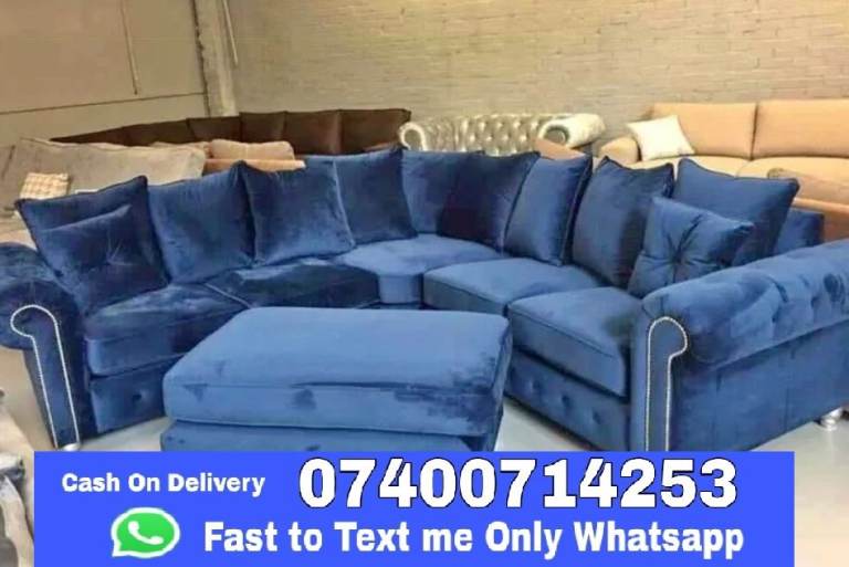 "Brand New Corner Ashwin Sofa 3+2 Seater Sofa with Cushions"
