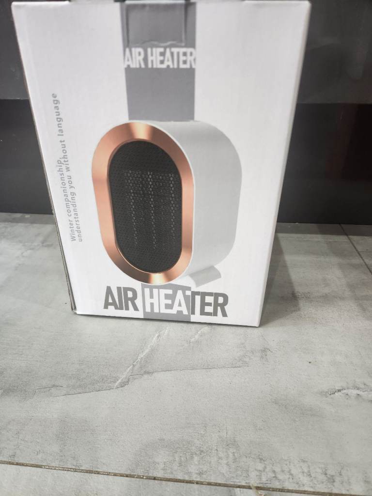 New Portable Fan Heater XH-1201 – White & Rose Gold