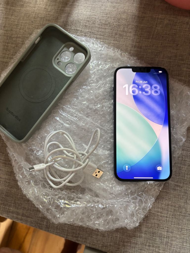 Excellent condition iPhone 13 Pro Max, unlocked, 128gb, Black/Blue, 3 months warranty.