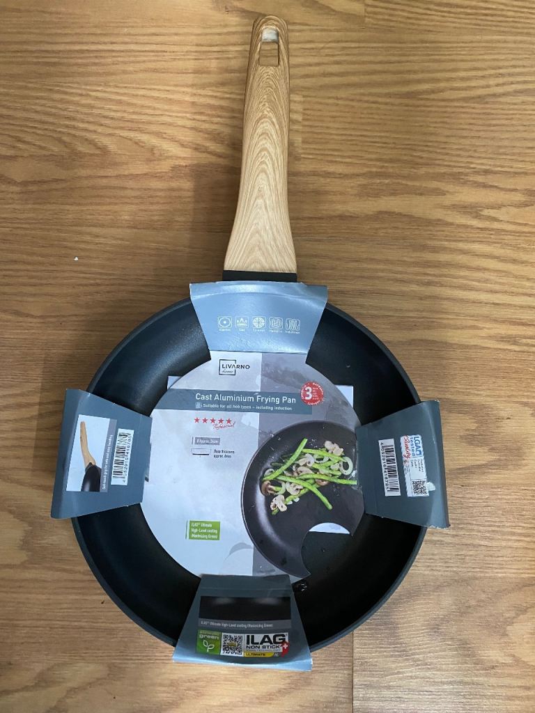 New Euro-Pro Cast Aluminium Frying Pan 24cm - Induction Hob Ready